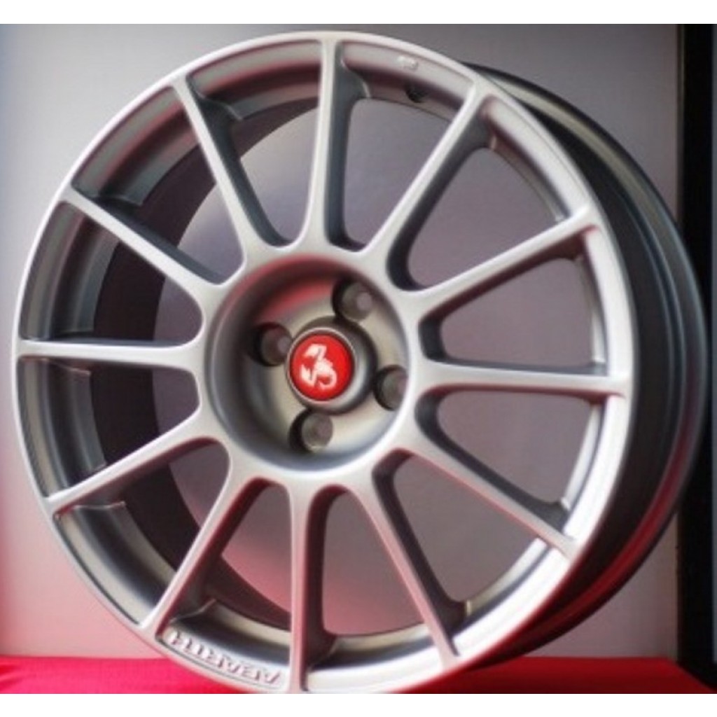 CERCHI IN LEGA BREMBO FIAT 500 ABARTH 17 ORIGINALI ANTRACITE