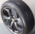 KIT CERCHI IN LEGA 5EQ BRUNITI PERFORMANCE E PNEUMATICI PIRELLI ALFA ROMEO GIULIA 19 ORIGINALI DOPPIA MISURA