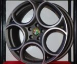 KIT CERCHI IN LEGA 5EV CLASSICO E PNEUMATICI PIRELLI A/S ALFA ROMEO STELVIO 19 ORIGINALI BRUNITI