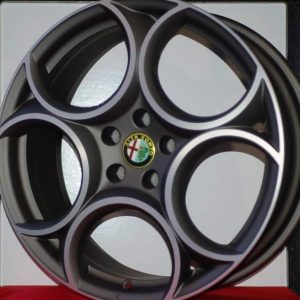 KIT CERCHI IN LEGA 5EV CLASSICO E PNEUMATICI PIRELLI A/S ALFA ROMEO STELVIO 19 ORIGINALI BRUNITI