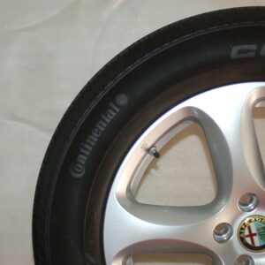 KIT CERCHI IN LEGA 4AY SUPER E PNEUMATICI CONTINENTAL M+S ALFA ROMEO STELVIO 18 ORIGINALI