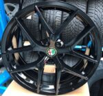 CERCHI IN LEGA 5A6 TROFEO ALFA ROMEO STELVIO 20 ORIGINALI NERO PERSONALIZZATO