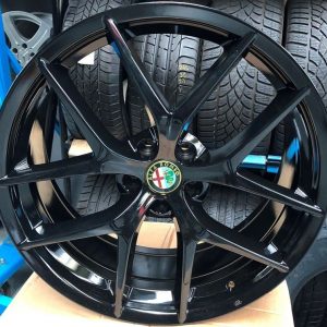 CERCHI IN LEGA 5A6 TROFEO ALFA ROMEO STELVIO 20 ORIGINALI NERO PERSONALIZZATO