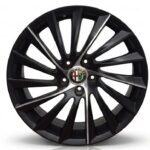 Cerchi Giulietta 18 Originali Alfa Romeo a Turbina Nero Semilucido Diamantato