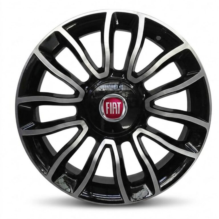 Cerchi 500 16 Originali Fiat Nero Lucido Diamantato