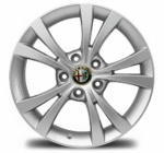 Cerchi Giulietta 16 Originali Alfa Romeo a Doppie Razze Silver