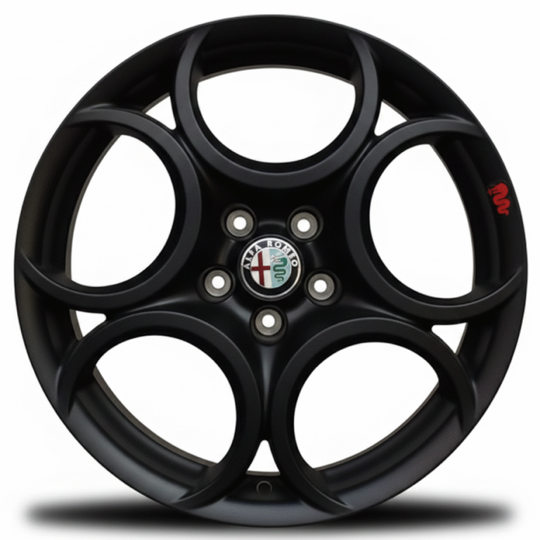 Cerchi Giulietta 18 Originali Alfa Romeo a 5 Fori Nero Opaco