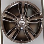 Cerchi in lega Audi Q3 17 Originali a 5 Razze Nero Lucido
