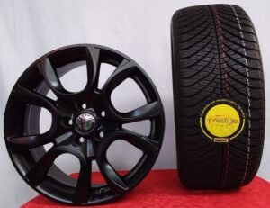 Cerchi 17 Alfa Romeo Mak Torino Nero Semilucido e Pneumatici Goodyear 225 45