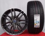 Cerchi 17 Peugeot Oz Msw 24 Antracite Diamantato e Pneumatici Bridgestone 225 45