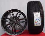 Cerchi 17 Peugeot Oz Msw 24 Antracite Diamantato e Pneumatici Continental 245 45