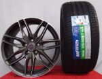 Cerchi 17 Peugeot Oz Msw 24 Antracite Diamantato e Pneumatici Saferich 225 45 - Image 2