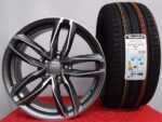 Cerchi 18 Audi AF16 Antracite Diamantato e Pneumatici Barum 225 40