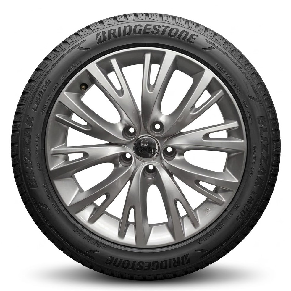 Cerchi Jeep Renegade 17 Originali e Pneumatici Bridgestone LM005 215 60