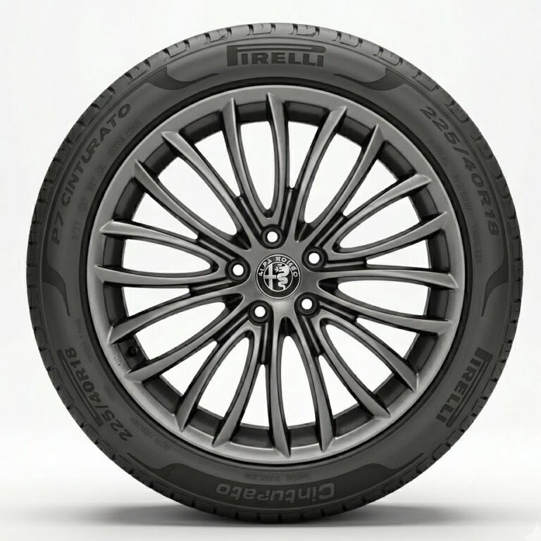 Cerchi 18 Alfa Romeo Originale Petalo Brimetal e Pneumatici Pirelli P7 Cinturato 92W