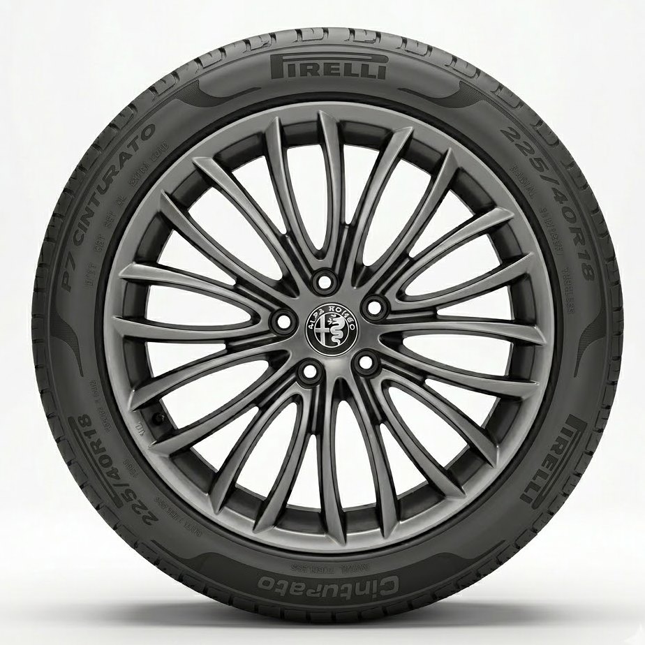 Cerchi 18 Alfa Romeo Originale Petalo Brimetal e Pneumatici Pirelli P7 Cinturato 92W Cerchi 18 Alfa Romeo Originale Petalo Brimetal e Pneumatici Pirelli P7 Cinturato 92W