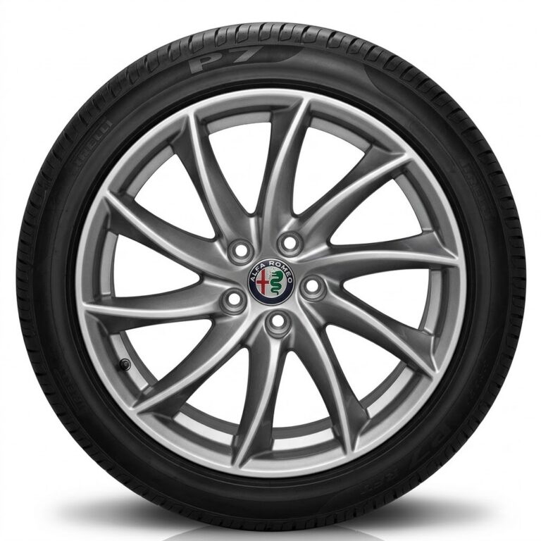 Cerchi Giulia 18 Originali Alfa Romeo a Turbina Grigio e Pneumatici Uniroyal WinterExpert 225 45