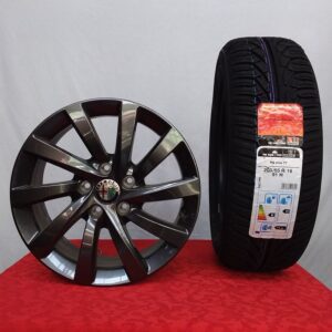Cerchi Giulietta 16 Originali Alfa Romeo a Turbina Antracite e Pneumatici invernali Uniroyal Ms Plus 77 91H 205 55