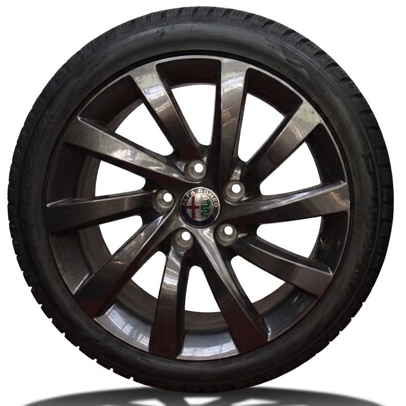 Cerchi Giulietta 16 Originali Alfa Romeo a Turbina Antracite e Pneumatici invernali Uniroyal WinterExpert Cerchi Giulietta 16 Originali Alfa Romeo a Turbina Antracite e Pneumatici invernali Uniroyal WinterExpert