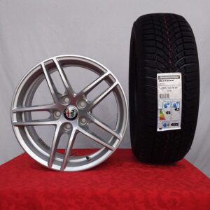 Cerchi Giulietta 16 Originali Alfa Romeo a Doppie Razze e Pneumatici invernali Bridgestone Blizzak Lm005 91H 205 55