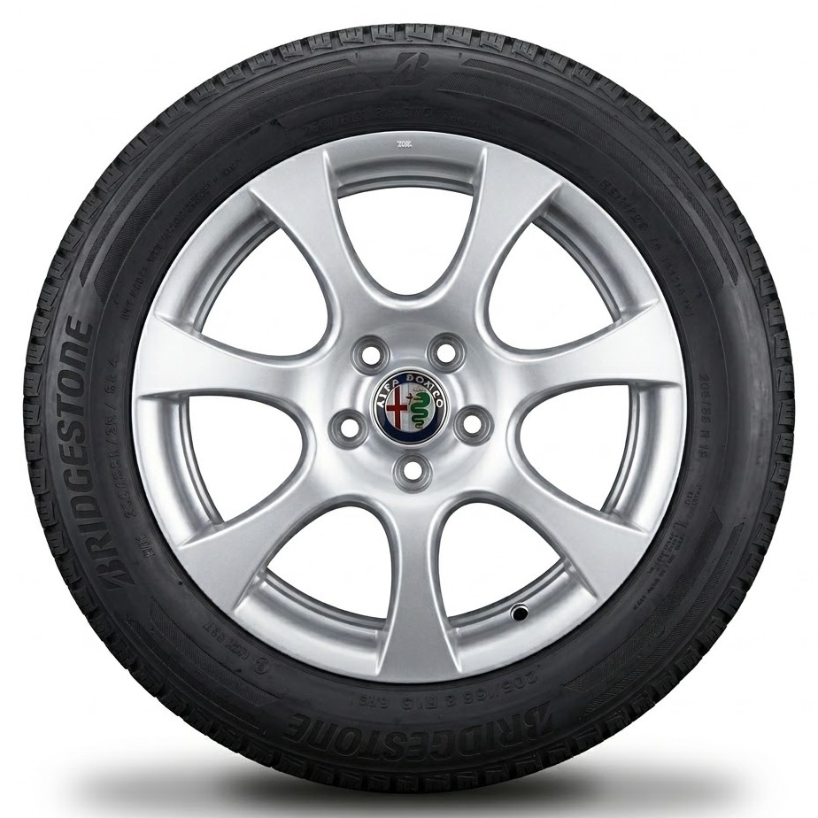Cerchi Giulietta 16 Originali Alfa Rome Silver e Pneumatici invernali Bridgestone Blizzak Lm005 91H 205 55 Cerchi Giulietta 16 Originali Alfa Rome Silver e Pneumatici invernali Bridgestone Blizzak Lm005 91H 205 55