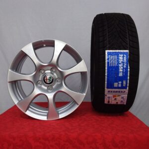 Cerchi Giulietta 16 Originali Alfa Rome Silver e Pneumatici invernali Farroad FRD76 91H 205 55
