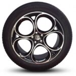 Cerchi Stelvio 20 Originali Alfa Romeo Nero Lucido Diamantato e Pneumatici Pirelli Scorpion 255 45