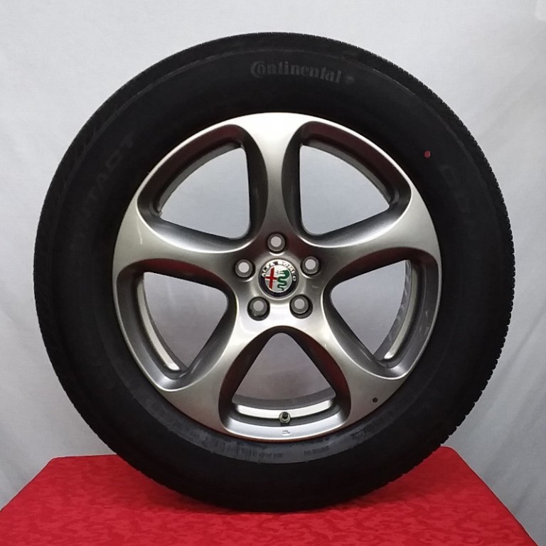 Cerchi Stelvio 18 Originali Alfa Romeo Sport Bruniti e Pneumatici Michelin CrossClimate 235 60