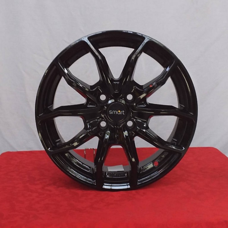 Cerchi Smart ForTwo 15 Psw Nero Lucido
