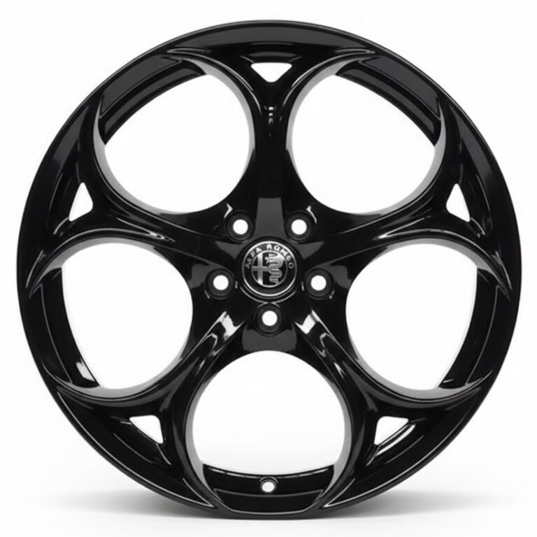 Cerchi Giulia Doppia Misura 9-10 da 19 Originali Alfa Romeo Performance Nero Lucido