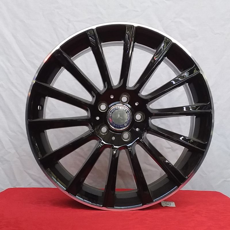 Coprimozzo Per Cerchioni Mercedes Di Ricambio, Nero Lucido/opaco - Foto 4