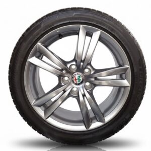 Cerchi Giulietta 17 Originali Alfa Romeo a Doppie Razze Brunito e Pneumatici Uniroyal WinterExpert 225 45