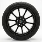 Cerchi Giulia 17 Originali Alfa Romeo a Raggi Nero Lucido con Pneumatici Hankook W320