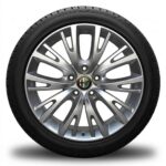 Cerchi Giulietta 17 Originali Alfa Romeo Multi spoke Silver e Pneumatici Continental TS860 225 45