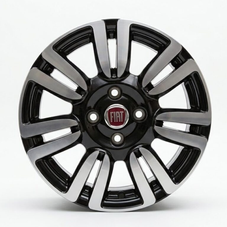 Cerchi Grande Punto 15 Originali Fiat Nero Lucido Diamantato