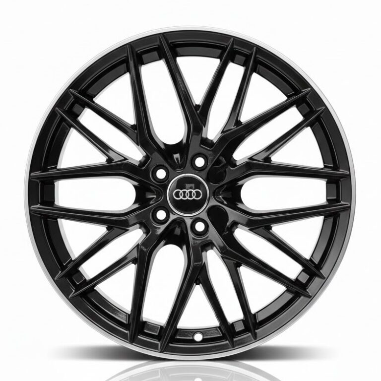 Cerchi in lega Audi A4 19 AF19 Nero Lucido Diamantato