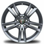 Cerchi Giulietta 17 Originali Alfa Romeo a Doppie Razze Brunito