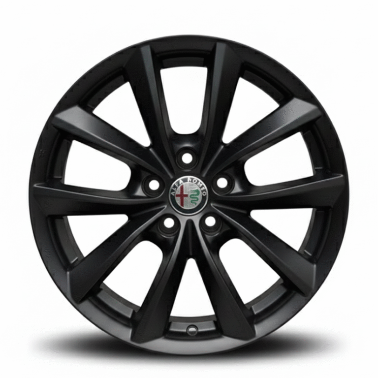 Cerchi Stelvio 17 Alfa Romeo Originali Nero Opaco