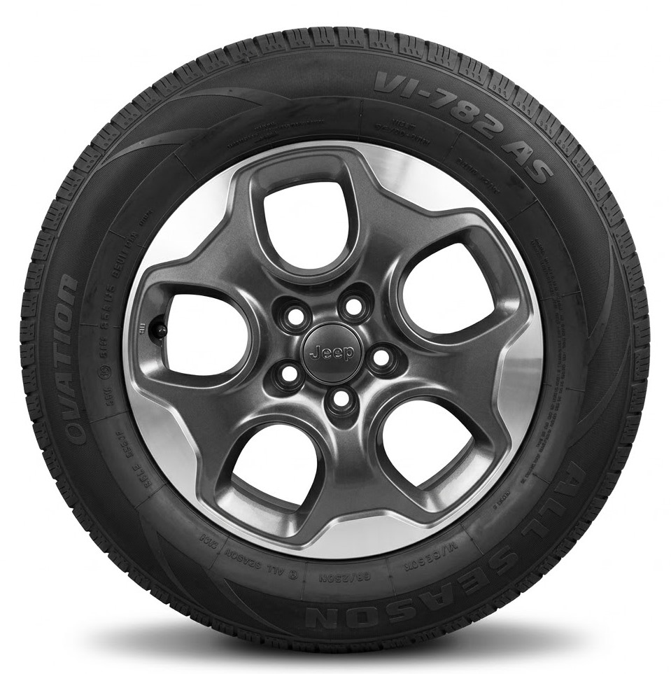Cerchi in lega Renegade 16 Originali Jeep e Pneumatici Ovation VI-782 AS 215 65 Cerchi in lega Renegade 16 Originali Jeep e Pneumatici Ovation VI-782 AS 215 65