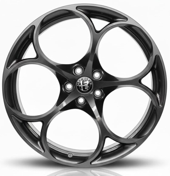 Cerchi in lega Alfa Romeo Stelvio Magnesio Doppia Misura 20 Originali Antracite