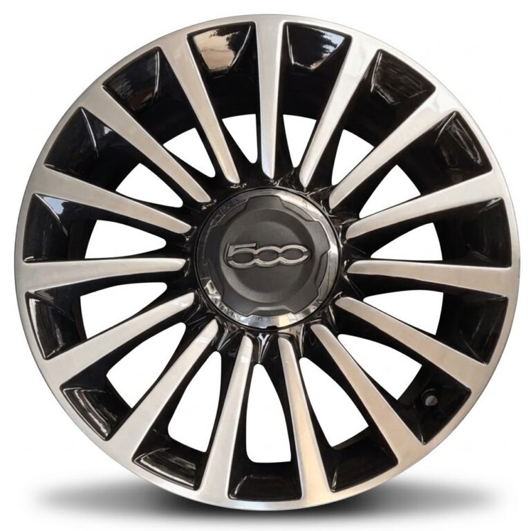 Cerchi 500L 17 Originali Fiat Nero Lucido Diamantato