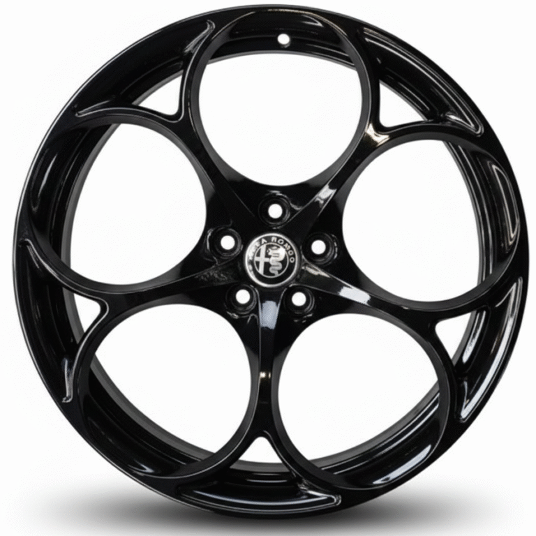 Cerchi in lega Alfa Romeo Stelvio Magnesio Doppia Misura 20 Originali Nero Lucido