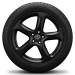 Cerchi Stelvio 18 Originali Alfa Romeo Sport Nero Opaco e Pneumatici Michelin CrossClimateOpaco e Pneumatici Firestone WinterHawk 235 60