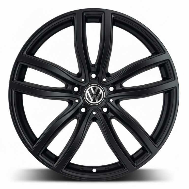 Cerchi Volkswagen Golv V VI VII 17 Mak Fahr Nero Lucido