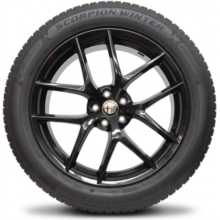 Cerchi Stelvio 20 Originali Alfa Romeo Trofeo Antracite Scuro e Pneumatici Pirelli Scorpion Winter 255 45
