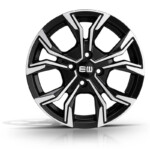 Cerchi ELITE WHEELS EJ12 Vigor 16 Nero Diamantati