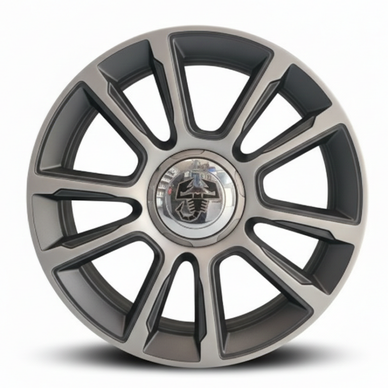 Cerchi Fiat 500 Abarth 17 Antracite Diamantato Opaco