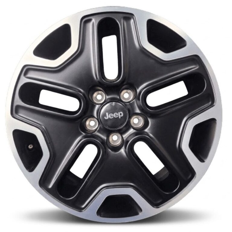 Cerchi Renegade 17 Originali Jeep Nero Opaco Diamantato