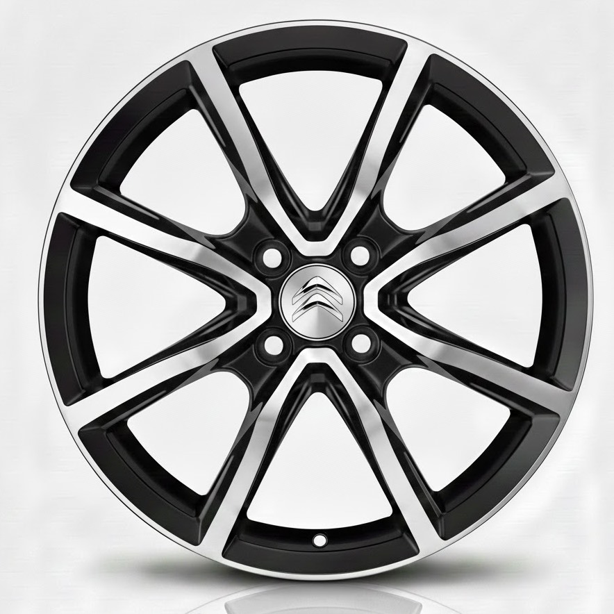 Cerchi Citroen C3 16 Mak Milano7 Nero Diamantati 4X108 Cerchi Citroen C3 16 Mak Milano7 Nero Diamantati 4X108