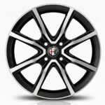 Cerchi Alfa Romeo Mito 15 Mak Milano4 Nero Diamantati*